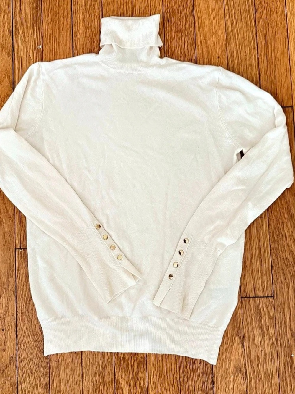 Zara Turtleneck Sweater in White Size Small Like New